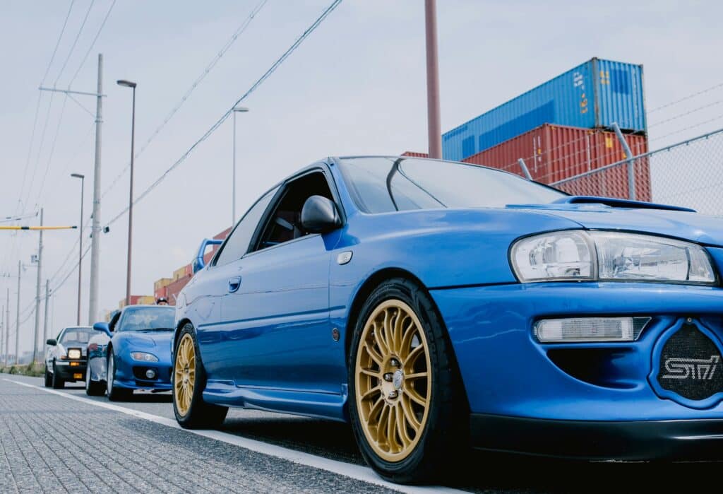 the JDM sports car, subaru wrx sti