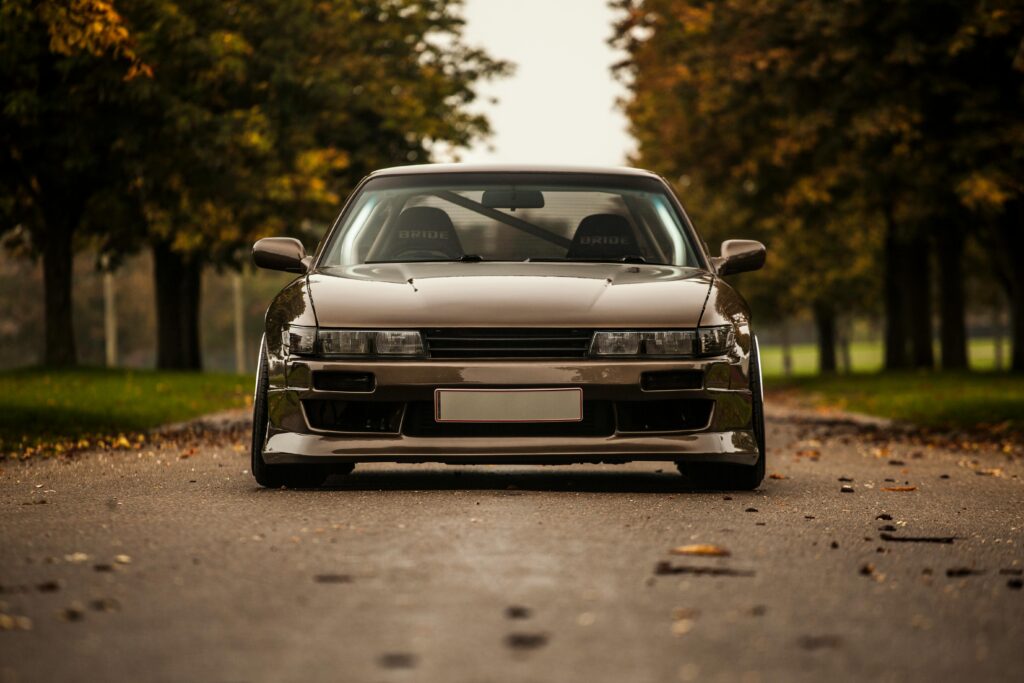 how to lower a car. A lowered nissan silvia showing how low a car can go.