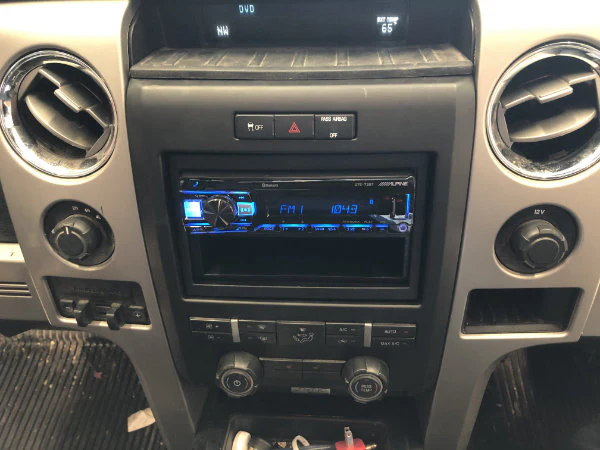 best cheap car mods include stereo upgrades like this Alpine stereo.