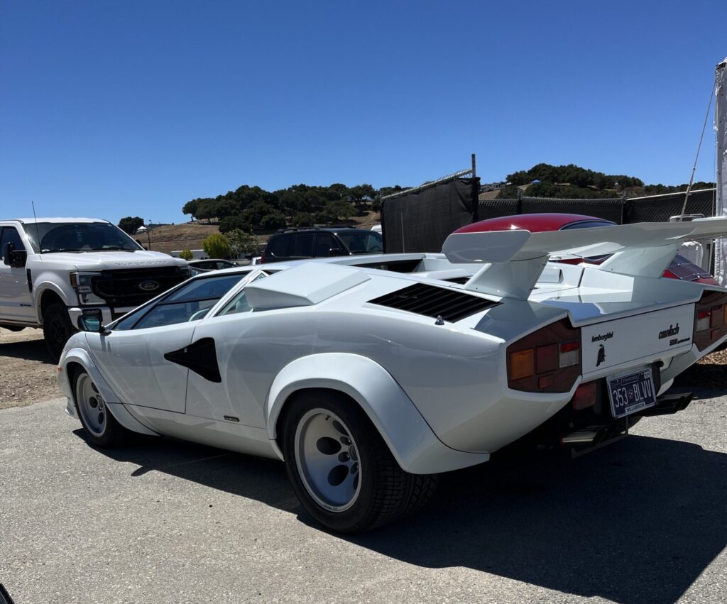 Car week providing the views of a legendary Lamorghini Countach.