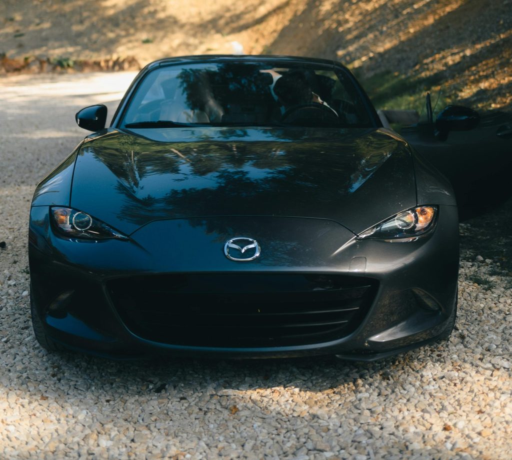 Mazda Miata shown to highlight the specific model generation we are discussing.