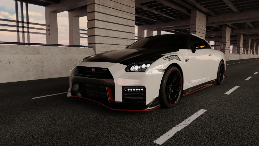 The R35 Nissan GT-R, a renowned turbocharged sports car