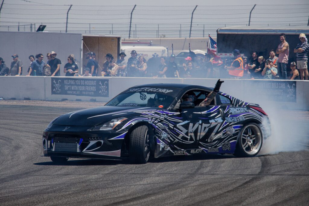 A Nissan 350Z drift car to show what modifications can do to transform the car.